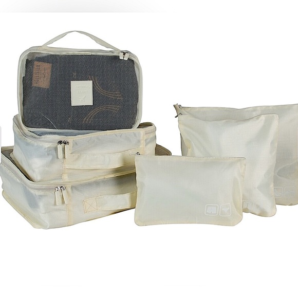 New! GForce 6 Piece Ultimate Traveling Set Packing Cubes in Cashmere - Picture 1 of 5